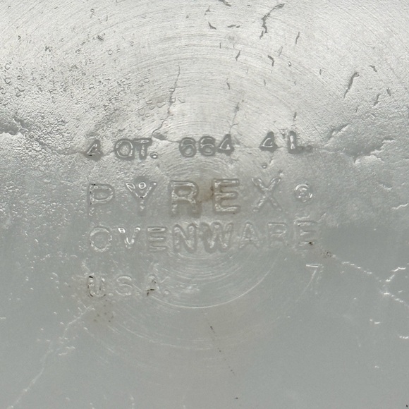 VINTAGE PYREX OLD ORCHARD BIG BERTHA 4-QUART CASSEROLE WITH LID - Picture 5 of 5